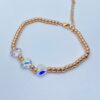 PULSERA TERMINADA BALINES - TRES CORAZONES CRISTAL MURANO