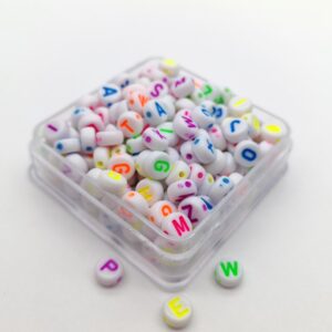 ACRÍLICO PASTILLA BLANCA LETRA TUTTY NEON