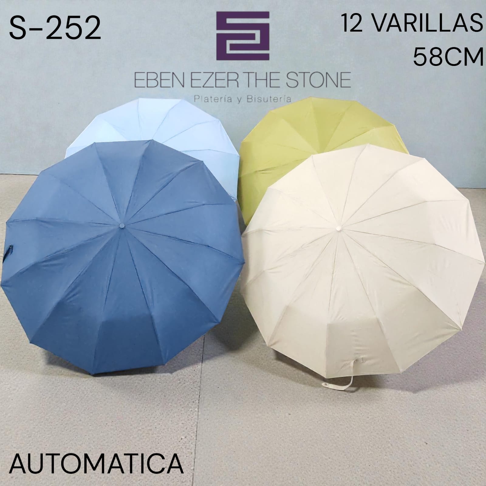 SOMBRILLA AUTOMÁTICA UNICOLOR - Imagen 2