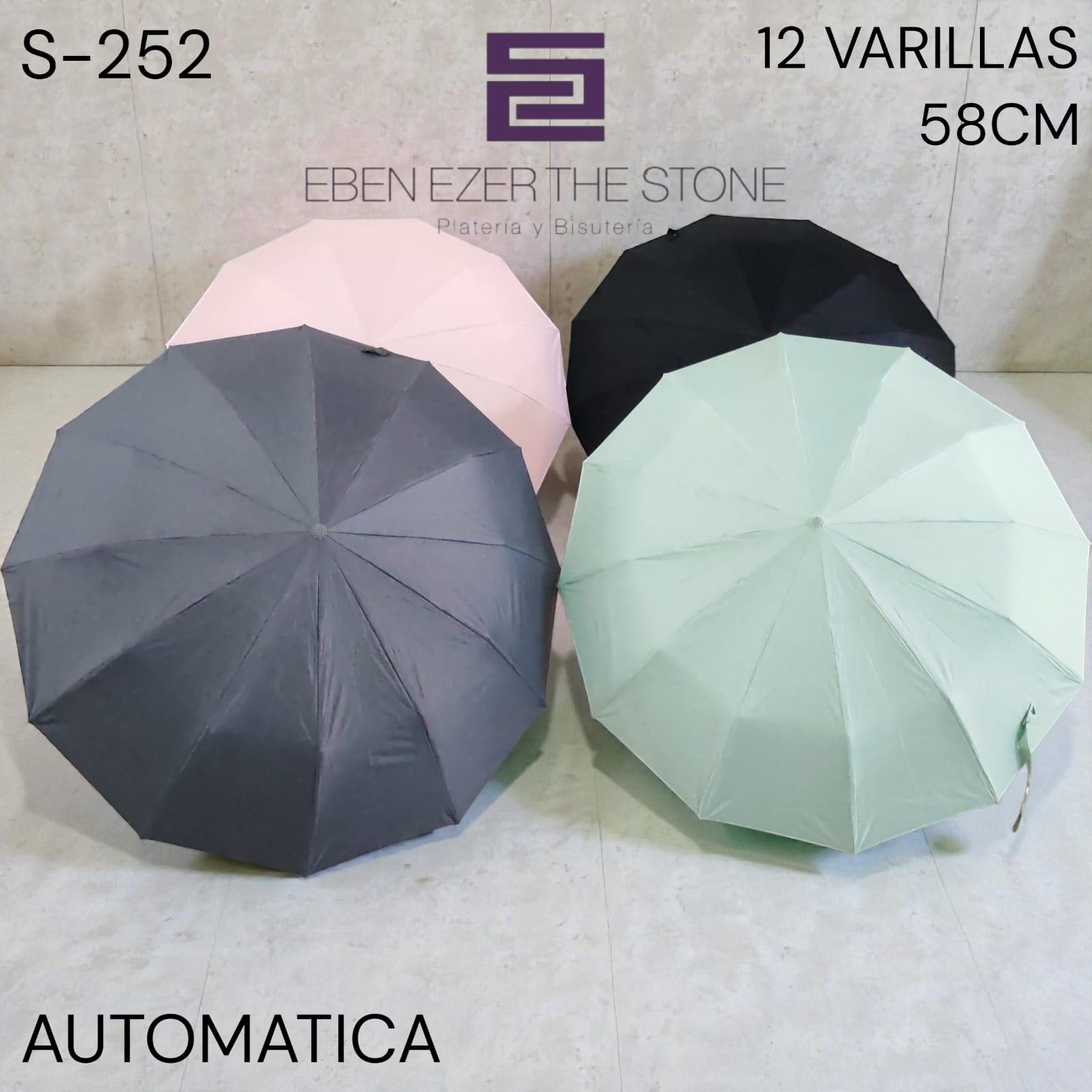 SOMBRILLA AUTOMÁTICA UNICOLOR