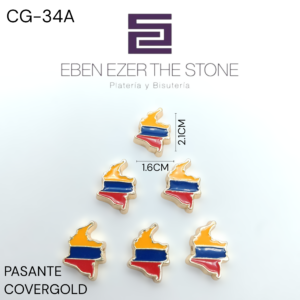 PASANTE MAPA BANDERA DE COLOMBIA