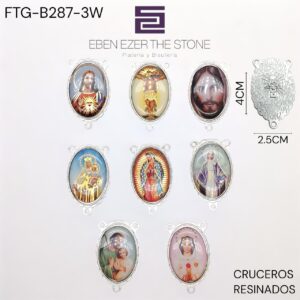 CRUCERO RESINADO 4CM x 2.5CM DOCENA-CIEN