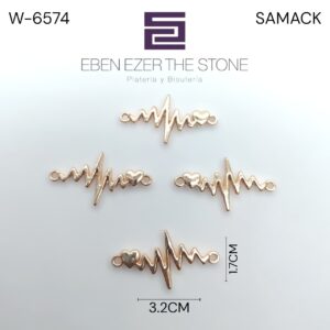 CONECTOR LINEA DE LA VIDA CORAZON DOCENA-CIEN