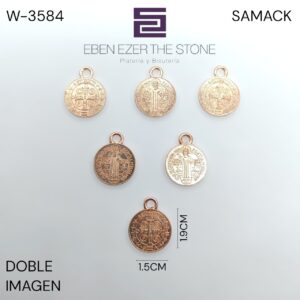 DIJE SANBENITO 1.5CM DOCENA-CIEN