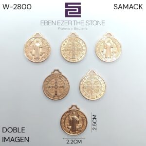 DIJE MEDALLA PLANA 2.2CM SANBENITO DOCENA-CIEN