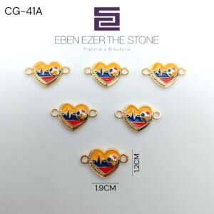 CONECTOR CORAZON BANDERA DE COLOMBIA