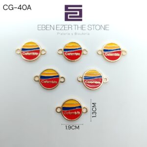 CONECTOR REDONDO BANDERA DE COLOMBIA