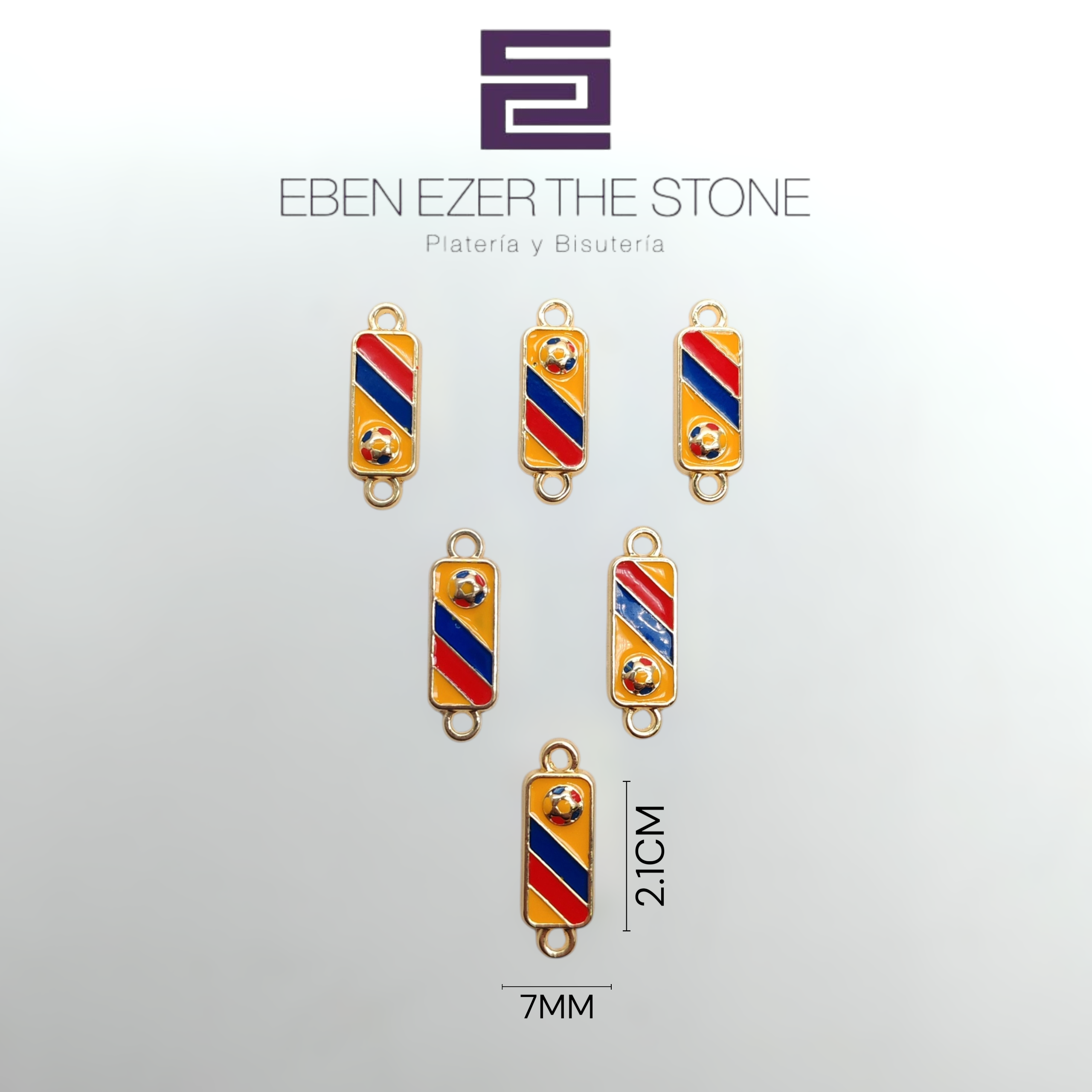 CONECTOR RECTANGULAR BANDERA DE COLOMBIA BALON