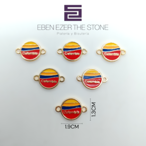 CONECTOR REDONDO BANDERA DE COLOMBIA