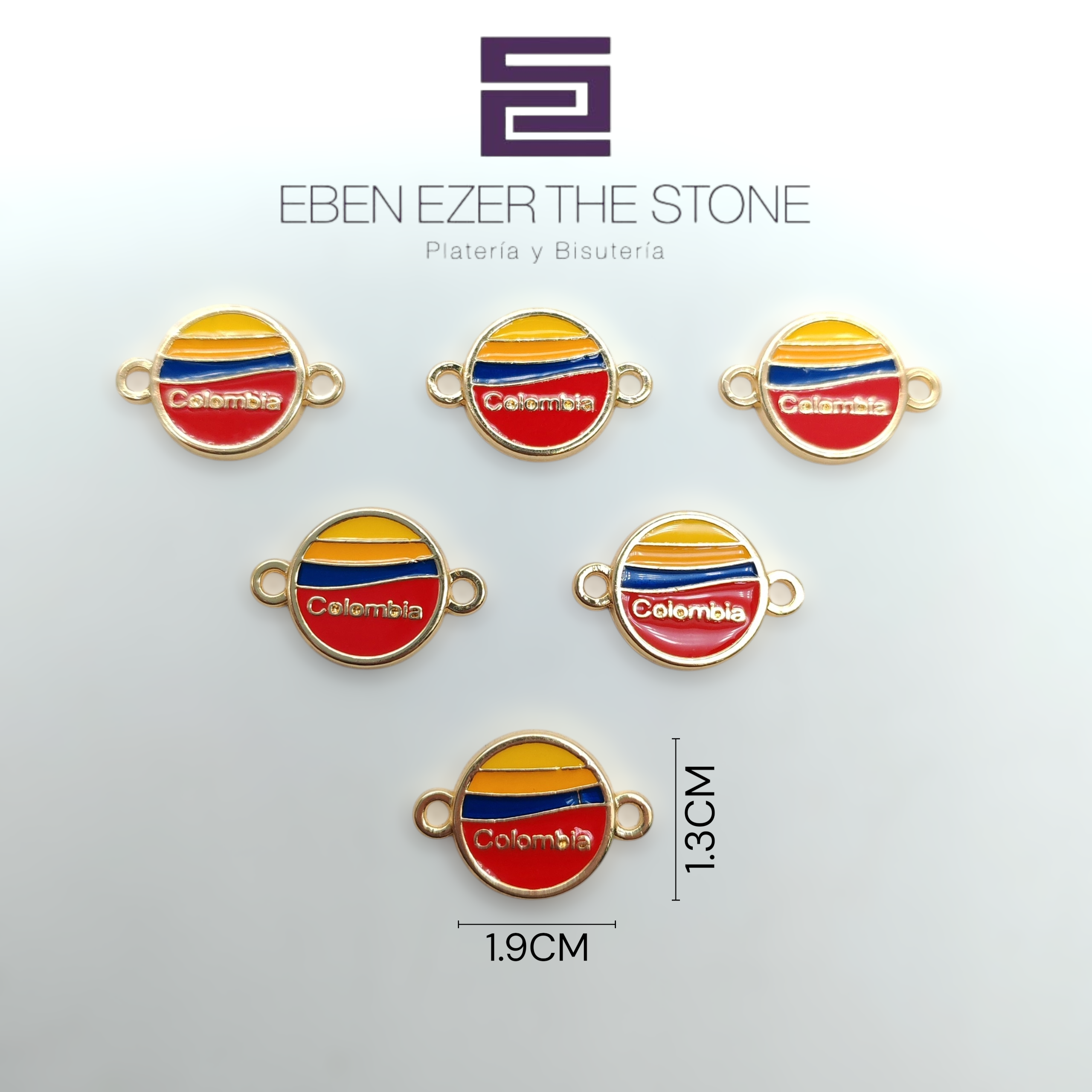 CONECTOR REDONDO BANDERA DE COLOMBIA