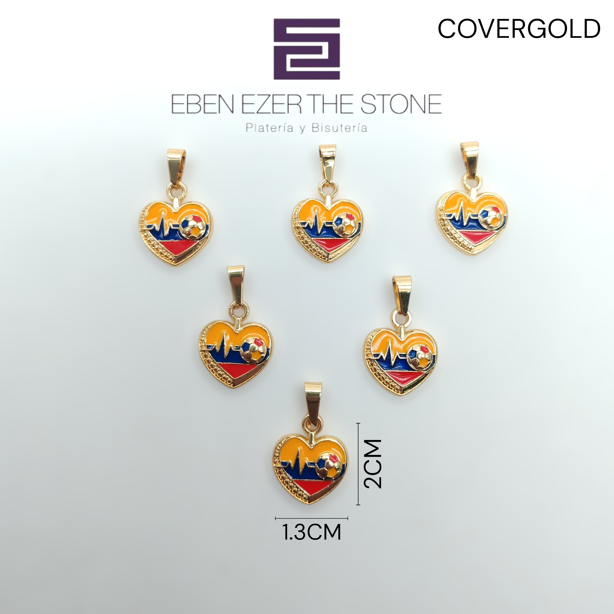 DIJE CORAZON LINEA DE LA VIDA BALON