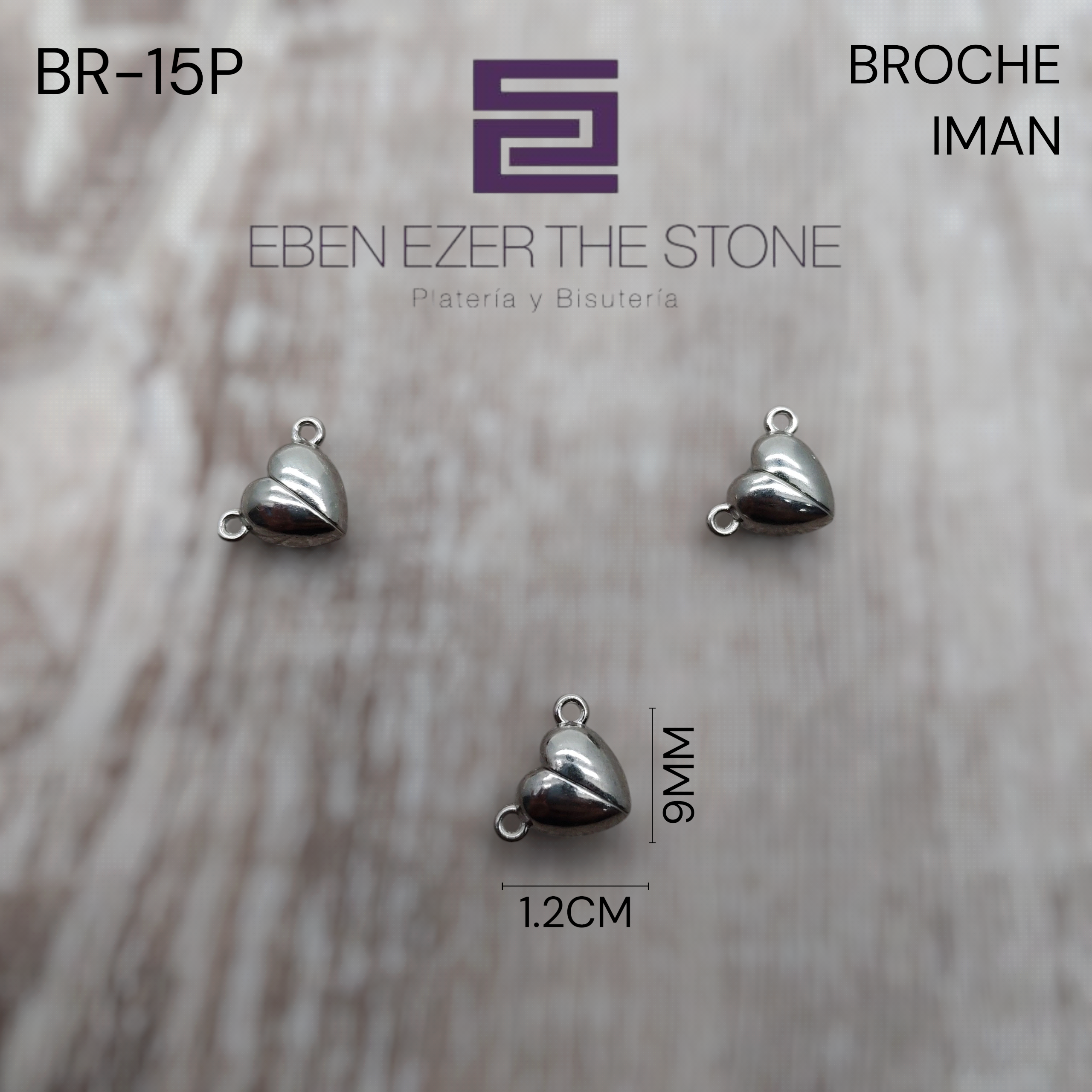 BROCHE IMAN CORAZON PEQUEÑO - Imagen 2