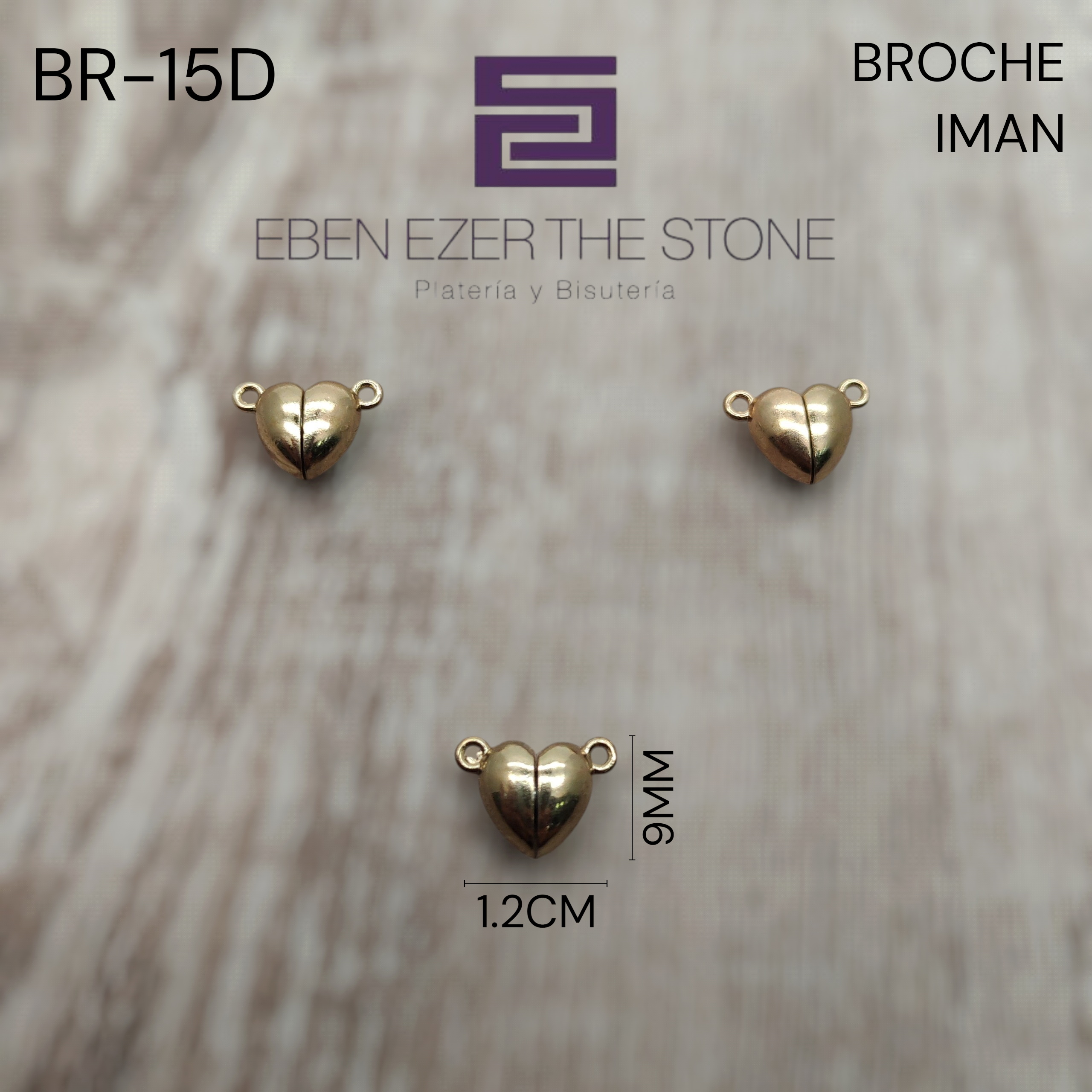 BROCHE IMAN CORAZON PEQUEÑO