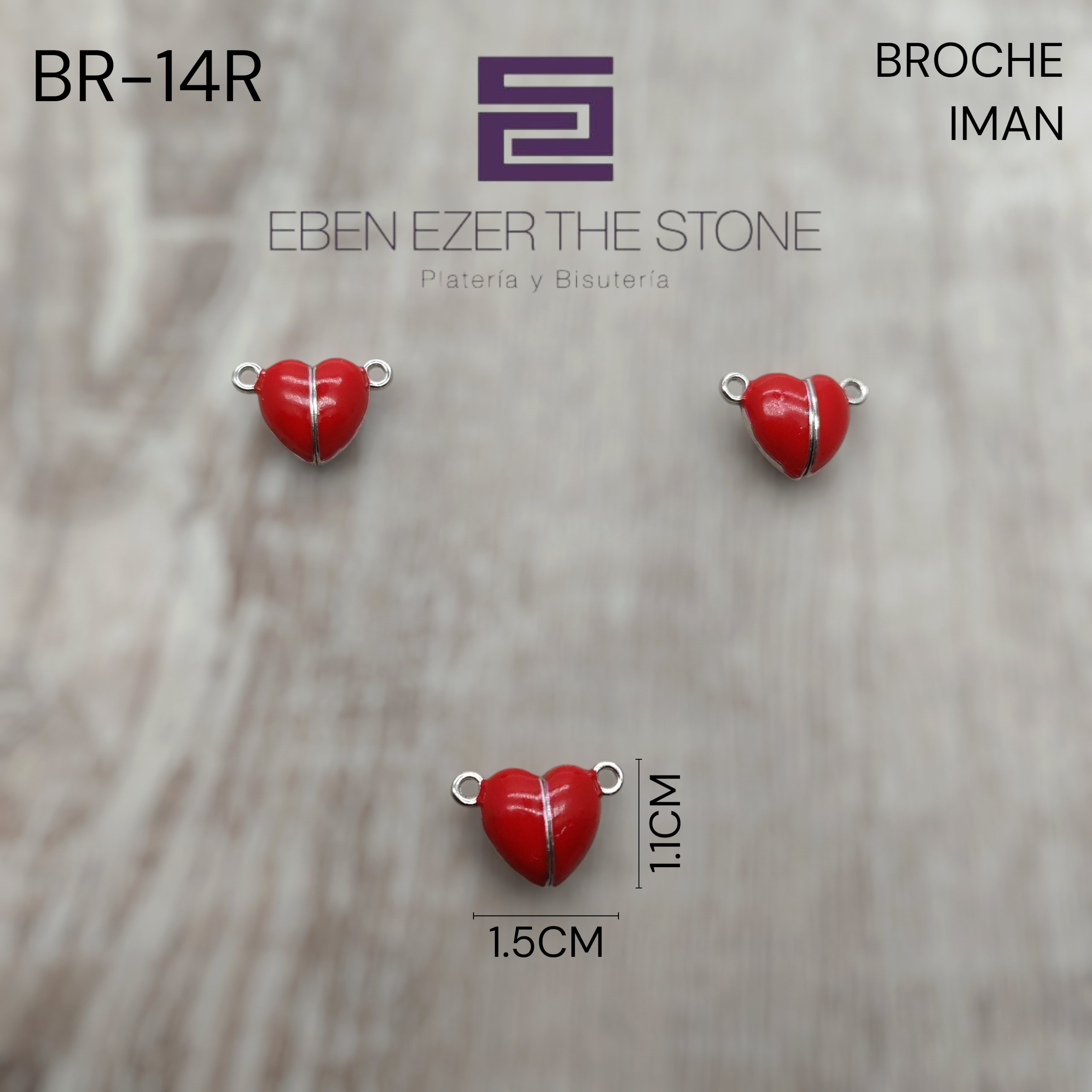 BROCHE IMAN CORAZON MEDIANO - Imagen 3