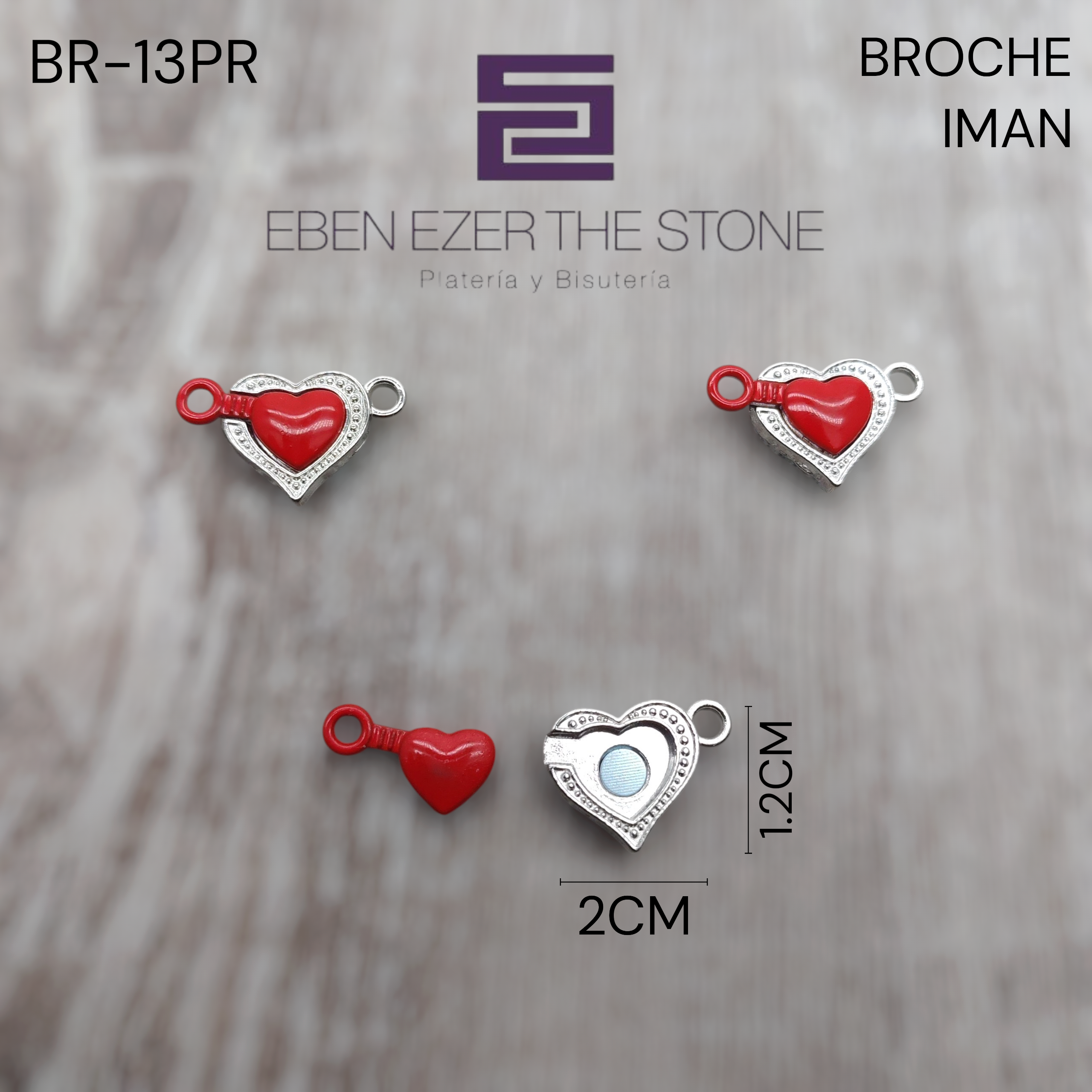 BROCHE IMAN CORAZON GRANDE - Imagen 8