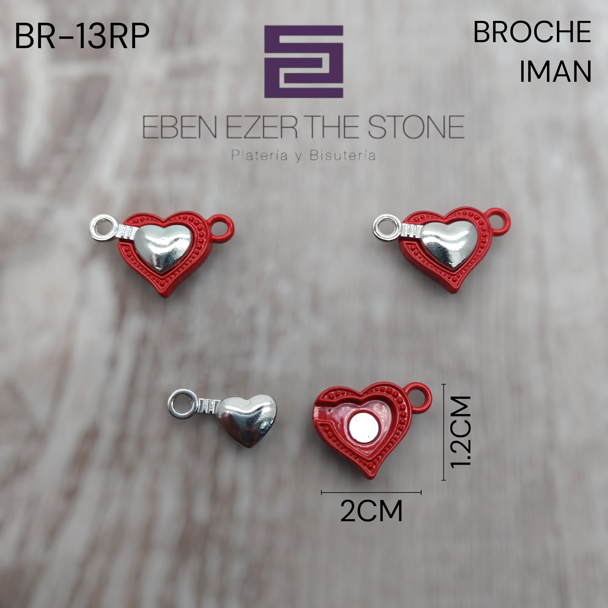 BROCHE IMAN CORAZON GRANDE - Imagen 7