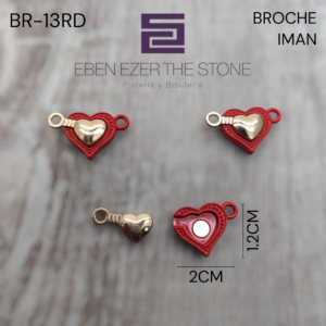 BROCHE IMAN CORAZON GRANDE