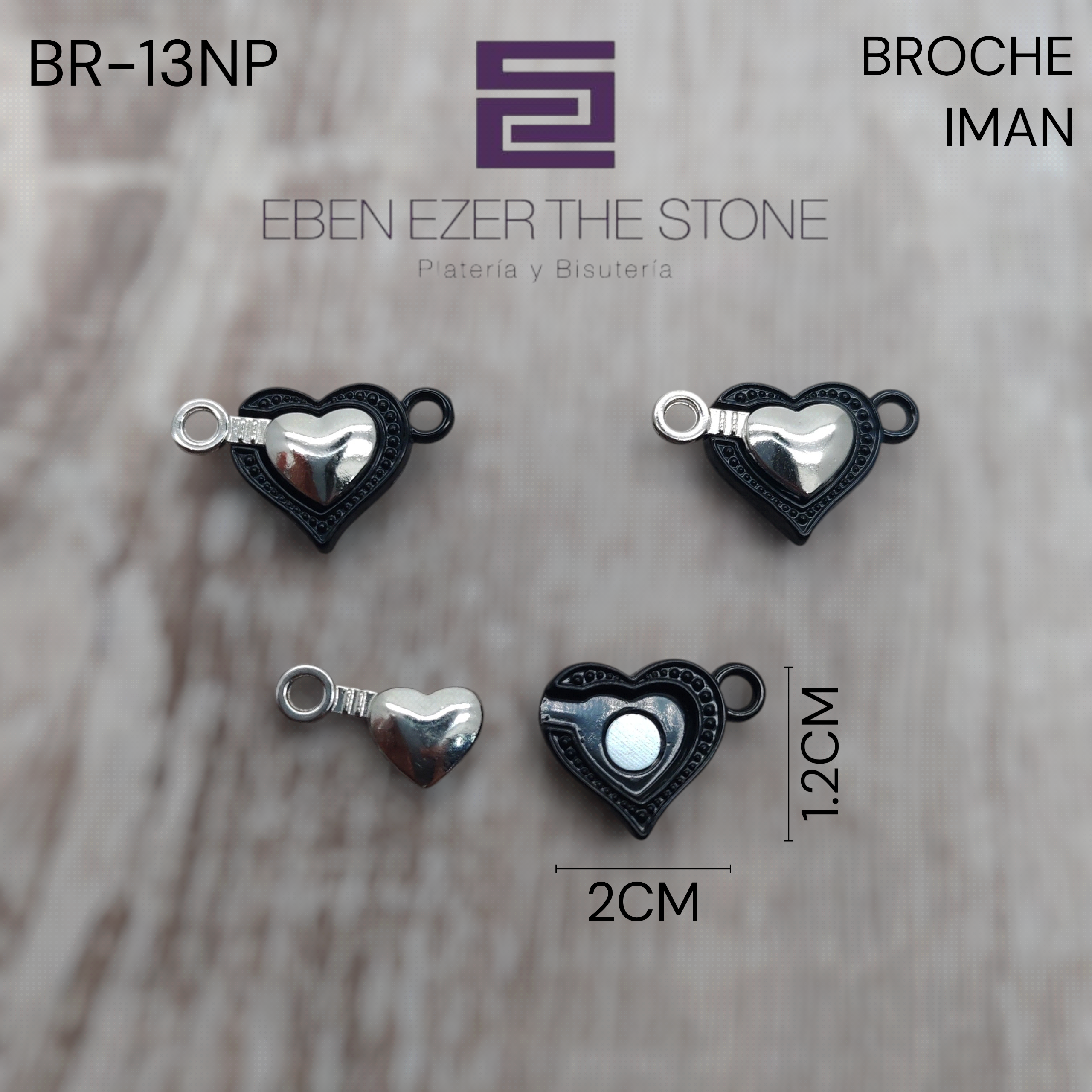 BROCHE IMAN CORAZON GRANDE - Imagen 6