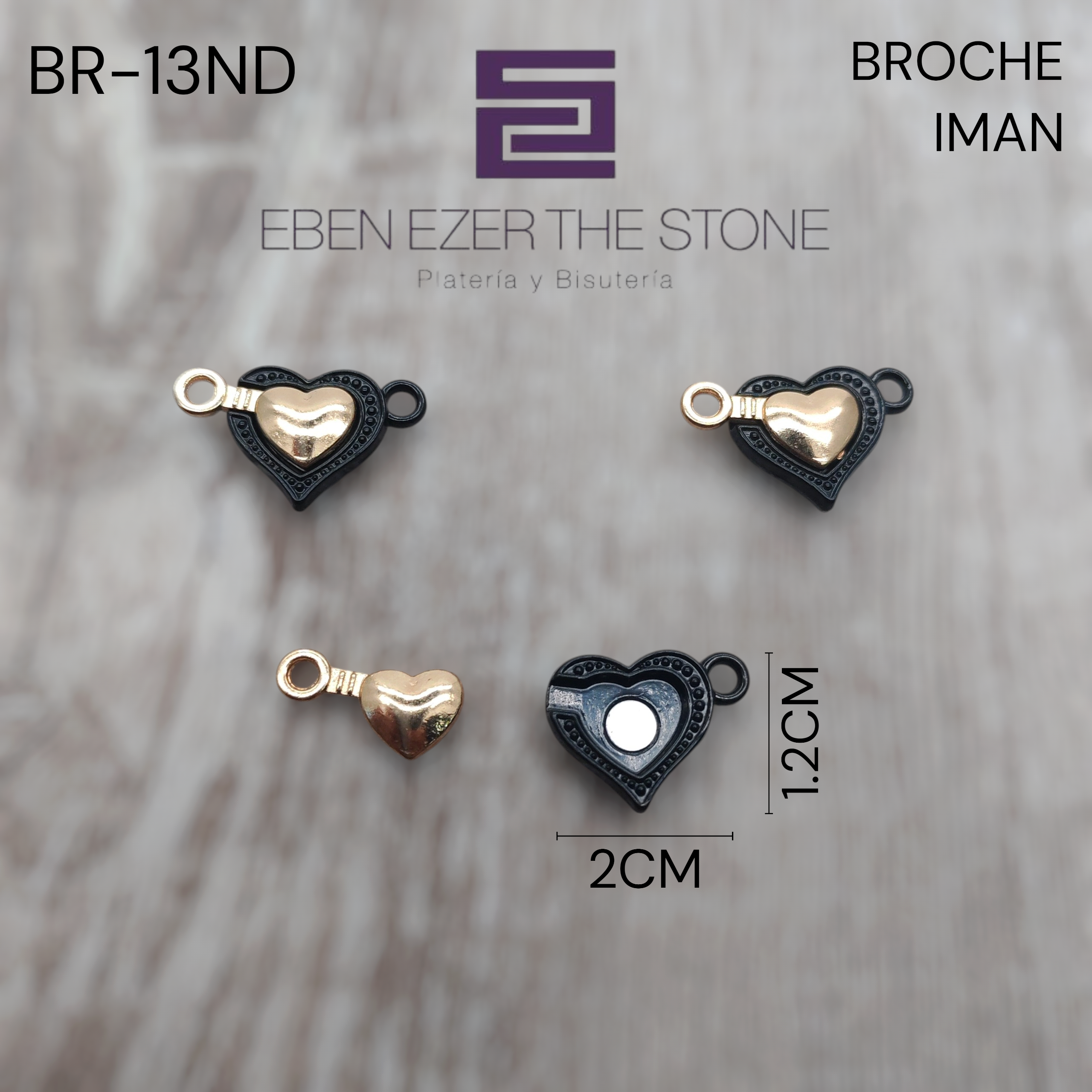 BROCHE IMAN CORAZON GRANDE - Imagen 5