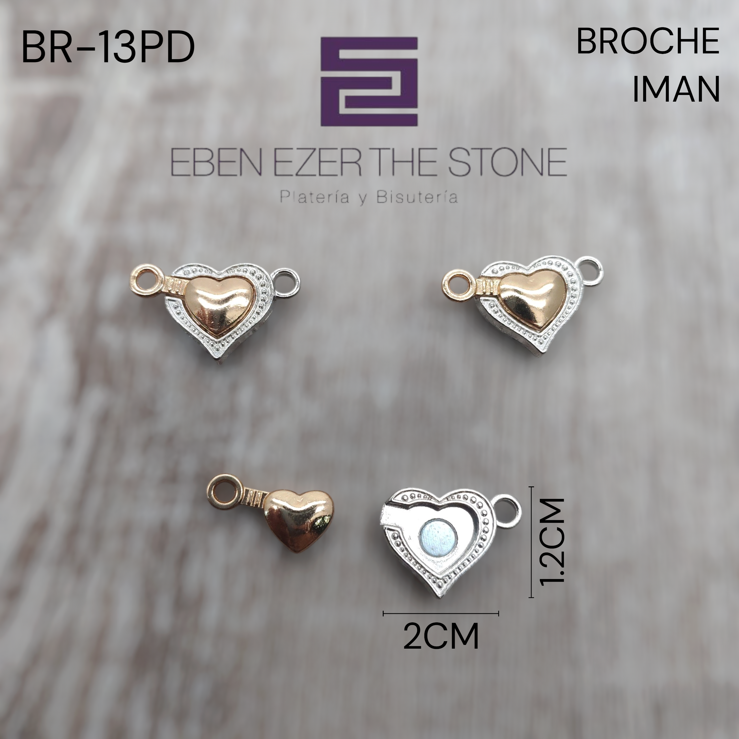BROCHE IMAN CORAZON GRANDE - Imagen 4