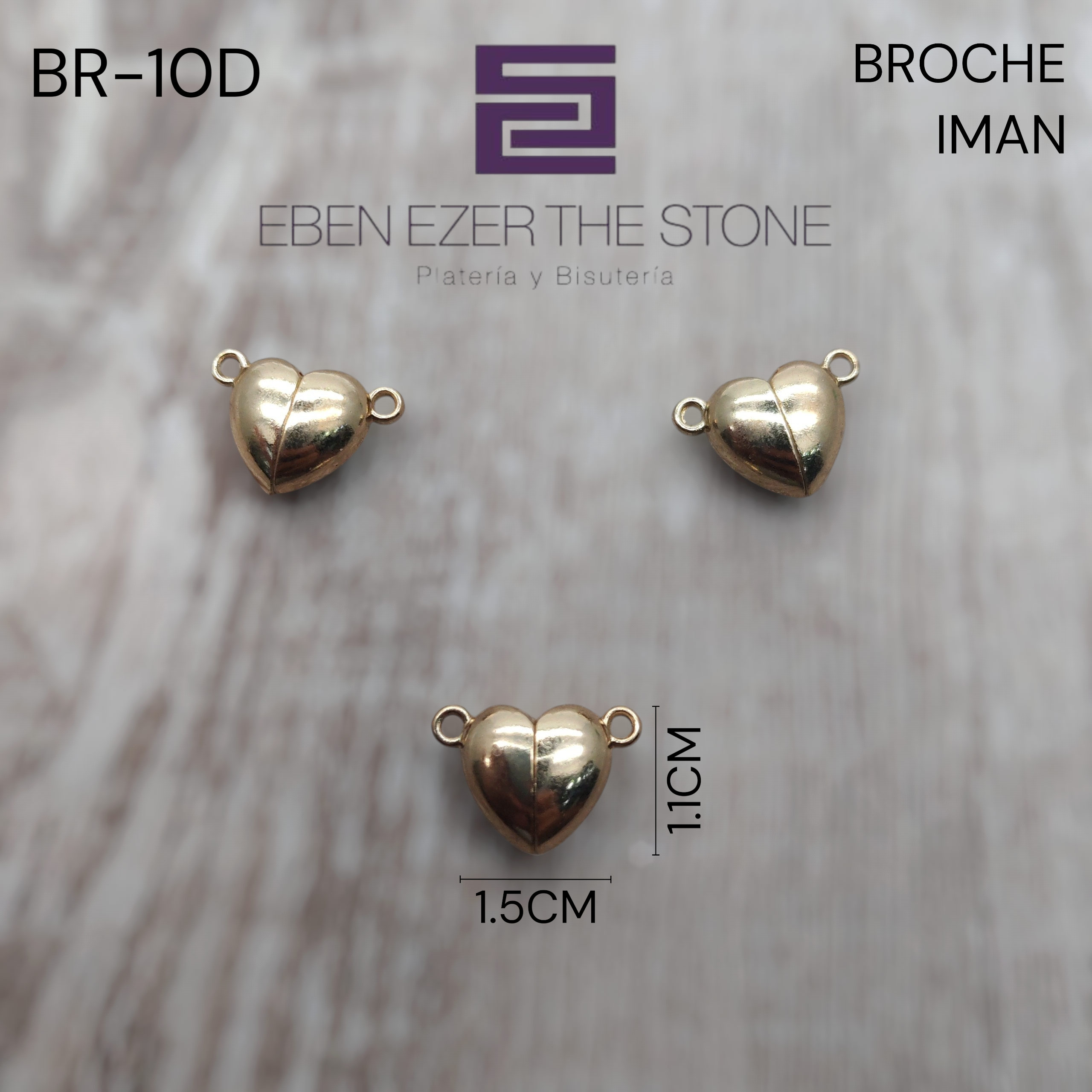 BROCHE IMAN CORAZON MEDIANO - Imagen 2